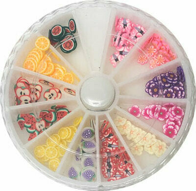 Fimo Nail Art Polymer Sliced Clay Canes